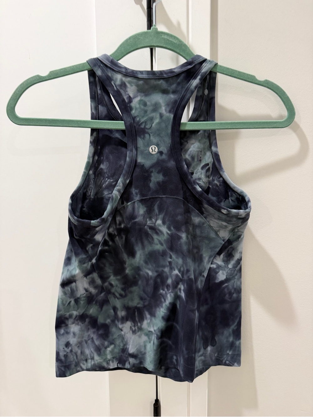 Lululemon Align Waist-Length Racerback Tank Diamond Dye Silver Blue Tidewater - Picture 3 of 5
